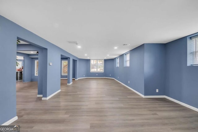 3451 Falls Branch Ct, Buford, GA 30519 - unfurnished room featuring recessed lighting, wood finished floors, and baseboards