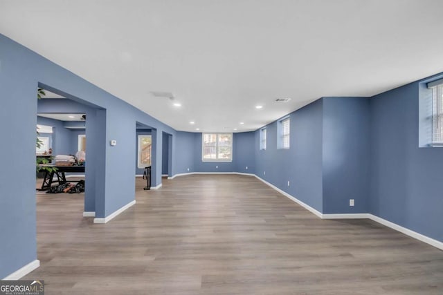 3451 Falls Branch Ct, Buford, GA 30519 - empty room featuring recessed lighting, wood finished floors, and baseboards