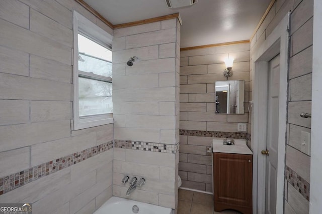 1852 E Farris Ave, Atlanta, GA 30344 - bathroom featuring vanity and shower / bath combination