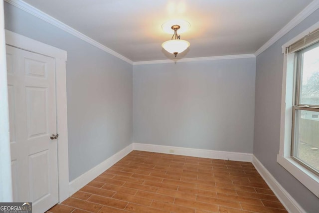1852 E Farris Ave, Atlanta, GA 30344 - spare room with wood finished floors, baseboards, and ornamental molding