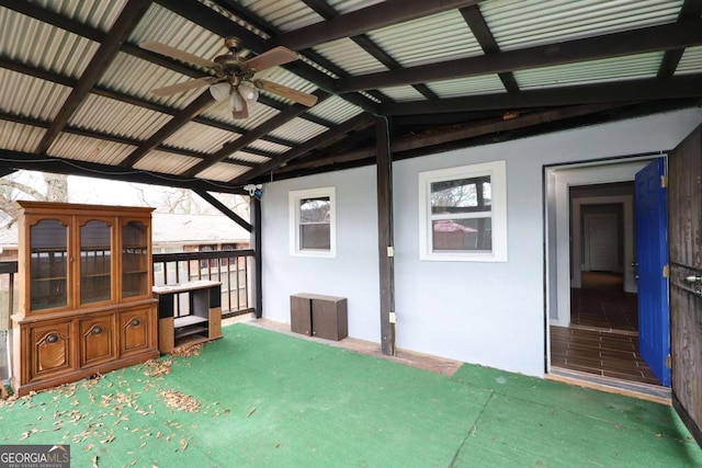 1852 E Farris Ave, Atlanta, GA 30344 - view of patio with ceiling fan