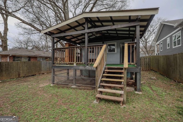 1852 E Farris Ave, Atlanta, GA 30344 - deck with a fenced backyard
