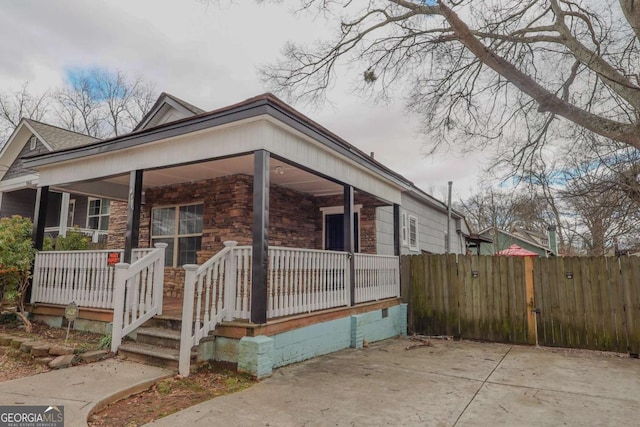 1852 E Farris Ave, Atlanta, GA 30344 - view of front of home featuring covered porch