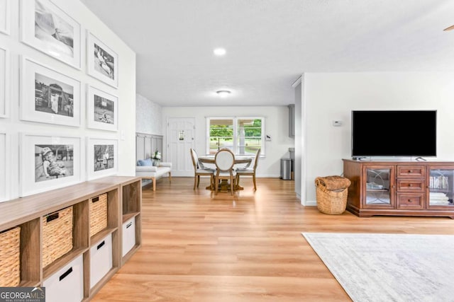 764 Sandy Cross Rd, Lexington, GA 30648 - living room with light wood-type flooring and recessed lighting