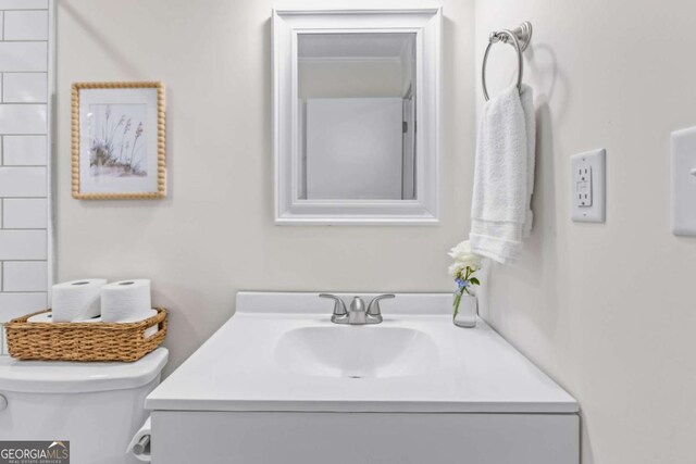 764 Sandy Cross Rd, Lexington, GA 30648 - bathroom featuring toilet and vanity