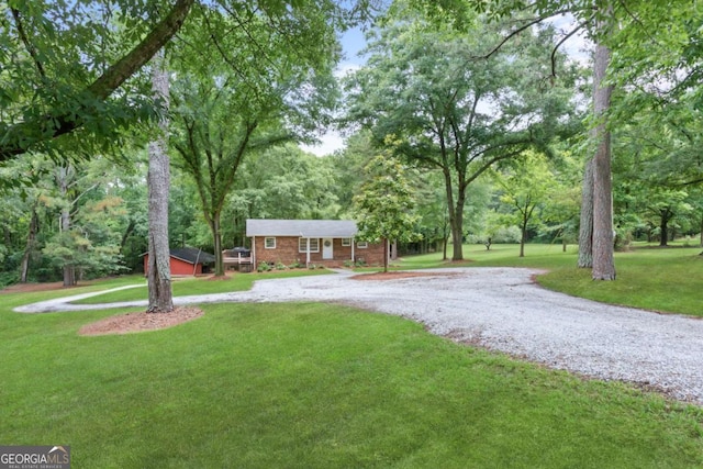 764 Sandy Cross Rd, Lexington, GA 30648 - view of community featuring a yard and curved driveway