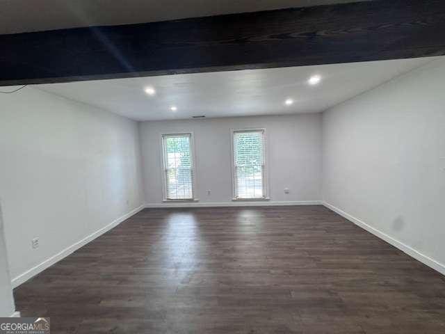 2000 Brickton Sta, Buford, GA 30518 - spare room with dark wood-style floors, baseboards, and recessed lighting