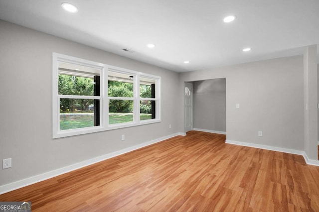 162 Langston Rd NE, Calhoun, GA 30701 - spare room with light wood-style floors, baseboards, and recessed lighting