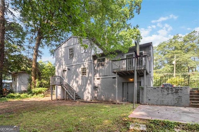 6192 Holiday Blvd, Forest Park, GA 30297 - back of property with stairway