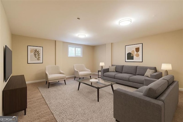6192 Holiday Blvd, Forest Park, GA 30297 - living area with light colored carpet and baseboards
