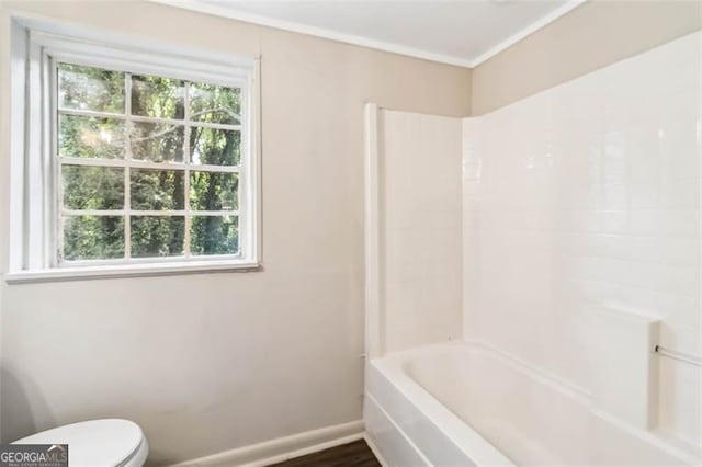 6192 Holiday Blvd, Forest Park, GA 30297 - full bathroom with shower / bath combination and wood finished floors