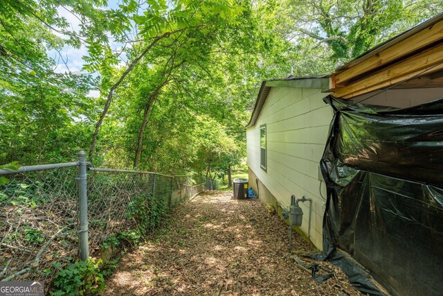 128 Branch St, Toccoa, GA 30577 - view of home's exterior featuring a central AC unit