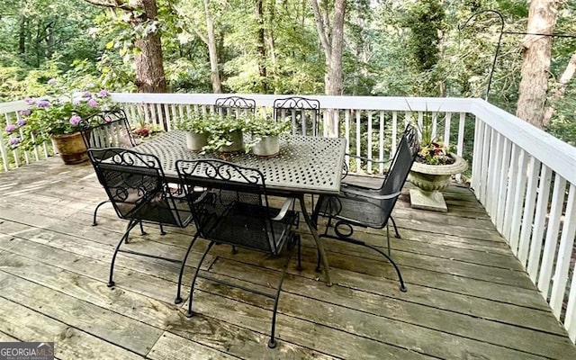 8525 Anchor On Lanier Ct, Gainesville, GA 30506 - deck featuring outdoor dining area