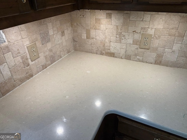 404 Windsor Way, Peachtree City, GA 30269 - detailed view of dark brown cabinetry and light countertops