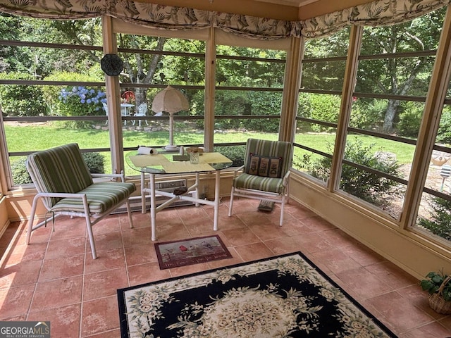 404 Windsor Way, Peachtree City, GA 30269 - sunroom / solarium featuring tile patterned floors