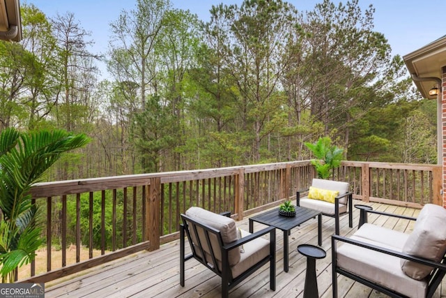 4457 Equity Ct, Ellenwood, GA 30294 - wooden terrace with an outdoor hangout area