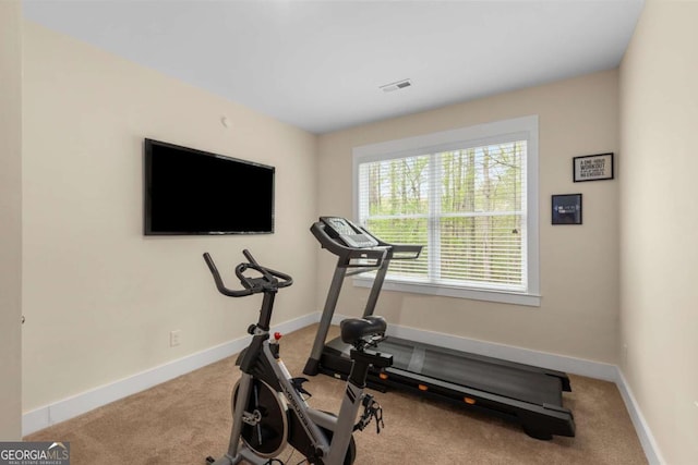 4457 Equity Ct, Ellenwood, GA 30294 - exercise area with carpet and baseboards