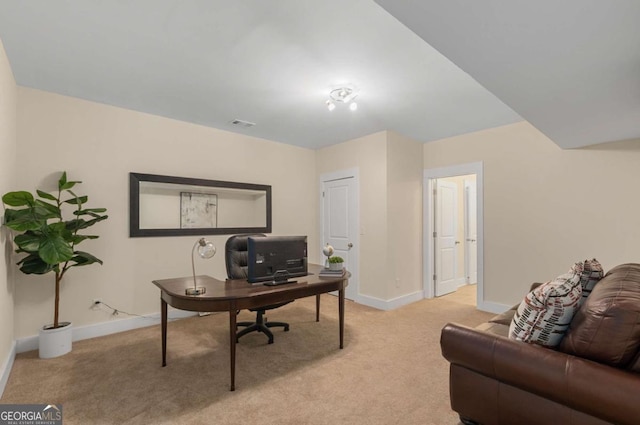 4457 Equity Ct, Ellenwood, GA 30294 - office area with light colored carpet and baseboards