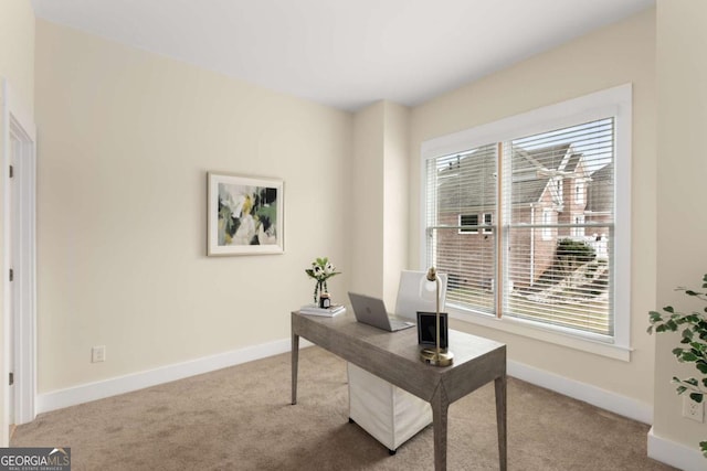 4457 Equity Ct, Ellenwood, GA 30294 - carpeted home office with baseboards