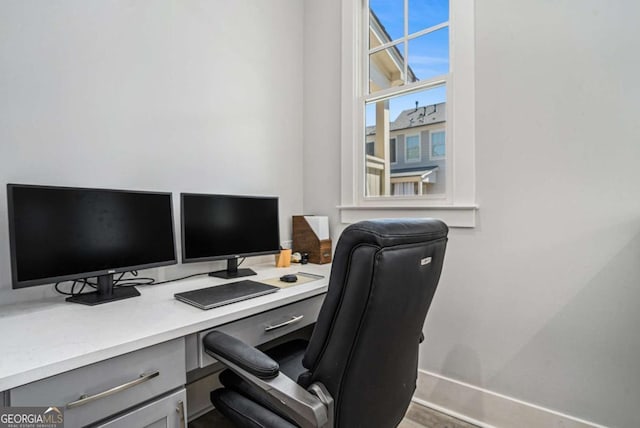 710 Elmwood Way, Roswell, GA 30075 - home office featuring baseboards