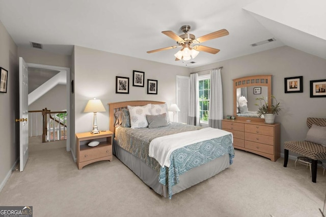 220 Webley Ln, Alpharetta, GA 30022 - bedroom featuring light colored carpet, baseboards, and ceiling fan