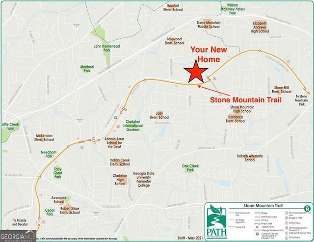 1492 Sagewood Cir, Stone Mountain, GA 30083 - map / location