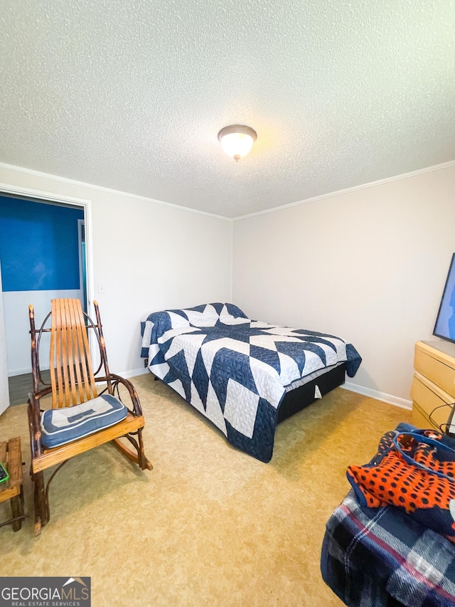 1191 Zoar Rd, Baxley, GA 31513 - carpeted bedroom featuring a textured ceiling