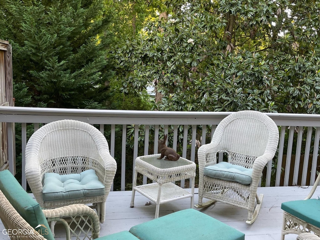 3745 Meeting St, Duluth, GA 30096 - view of wooden terrace