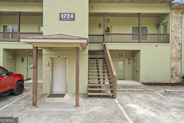 1724 Watercrest Way # G, Young Harris, GA 30582 - view of building exterior featuring stairway and elevator