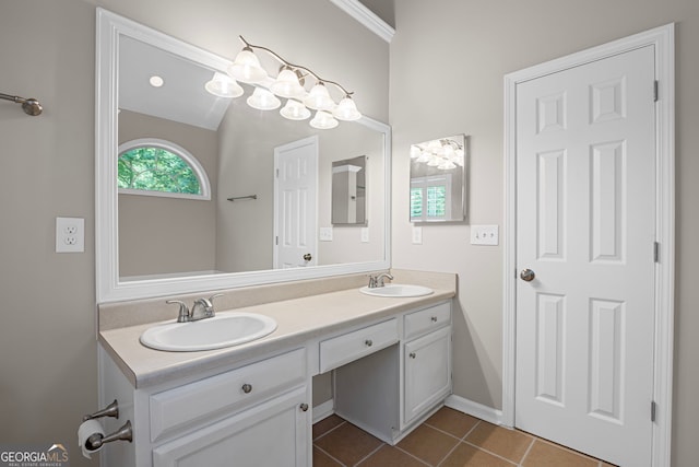 105 Paces Landing Trl, Newnan, GA 30263 - bathroom featuring double vanity and tile patterned floors