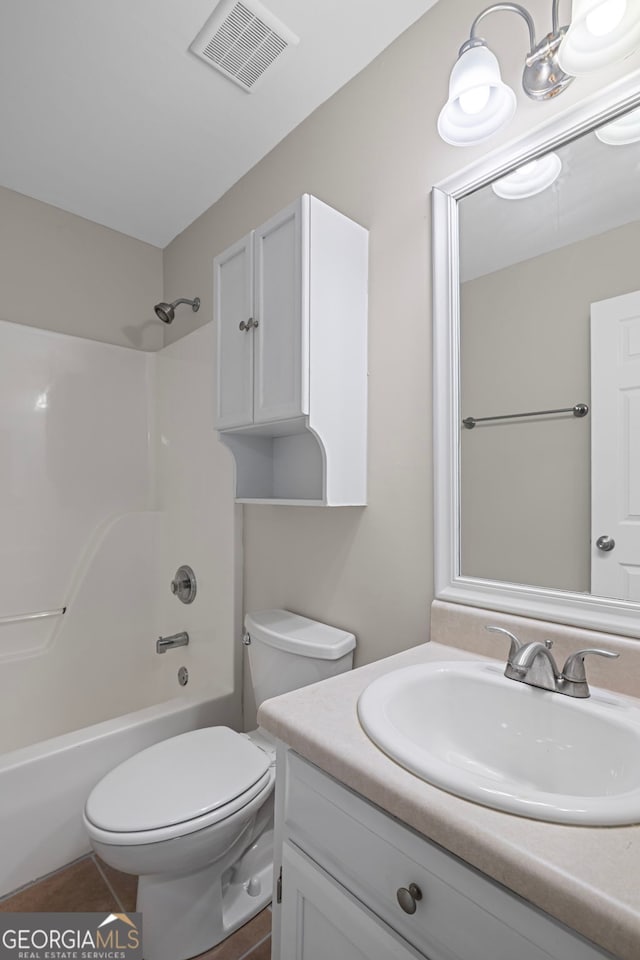 105 Paces Landing Trl, Newnan, GA 30263 - bathroom with vanity, bathing tub / shower combination, and toilet