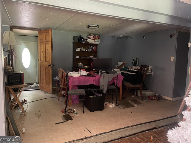 243 Lakeside Trl, Martin, GA 30557 - dining space with an office area