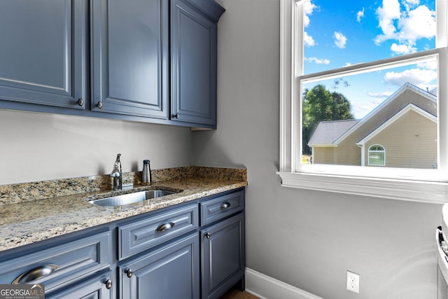 55 Jolie Ln, Sharpsburg, GA 30277 - bar area with a sink and baseboards