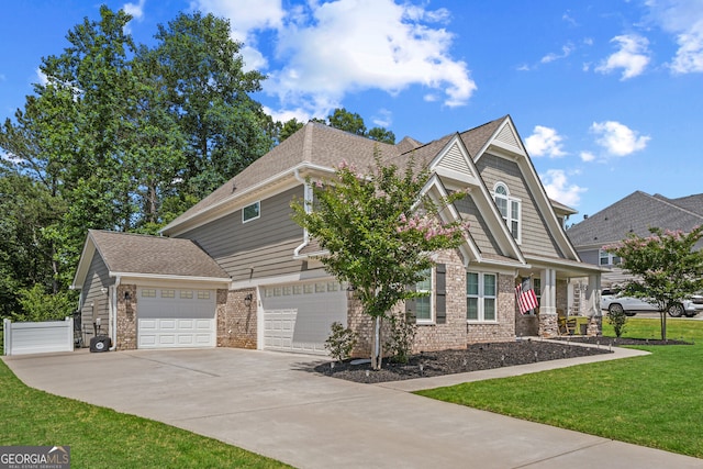 2118 Harmony Dr, Canton, GA 30115 - view of front of home with concrete driveway, roof with shingles, brick siding, and a garage