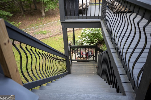 323 Mccartan Trl, Clarkesville, GA 30523 - view of wooden terrace