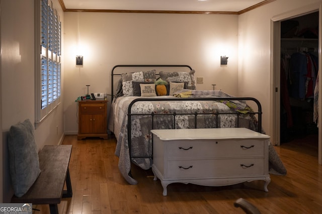 323 Mccartan Trl, Clarkesville, GA 30523 - bedroom with ornamental molding, light wood-type flooring, and baseboards