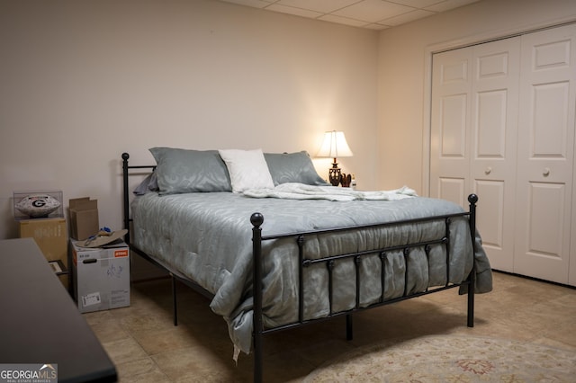 323 Mccartan Trl, Clarkesville, GA 30523 - tiled bedroom with a closet