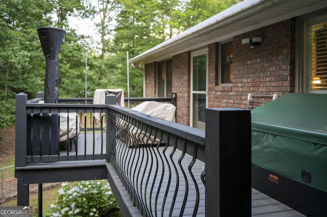 323 Mccartan Trl, Clarkesville, GA 30523 - view of wooden terrace