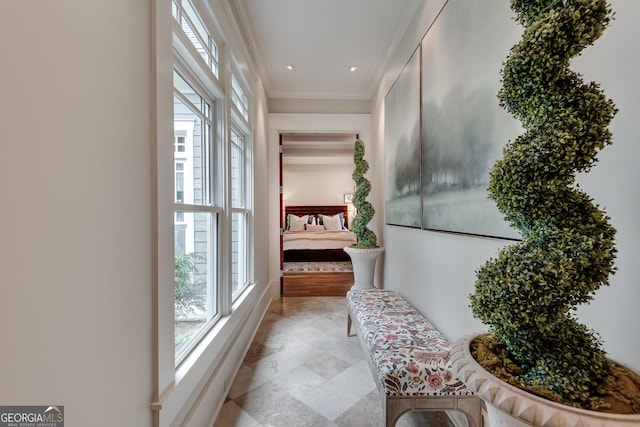 114 Trinity Hollow Dr, Canton, GA 30115 - hall featuring ornamental molding