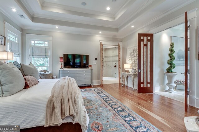 114 Trinity Hollow Dr, Canton, GA 30115 - bedroom featuring wood finished floors and ornamental molding