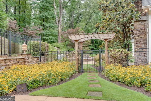 114 Trinity Hollow Dr, Canton, GA 30115 - view of yard with a gate