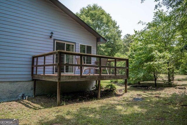 1079 Hardeman Farm Rd, Carnesville, GA 30521 - back of house featuring a deck