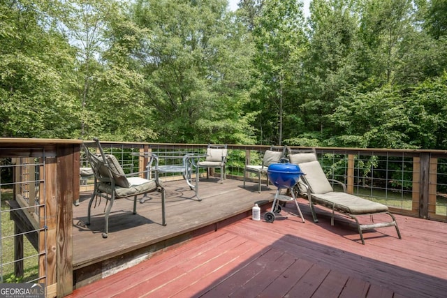 1079 Hardeman Farm Rd, Carnesville, GA 30521 - view of wooden deck