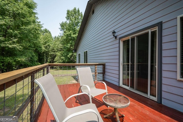 1079 Hardeman Farm Rd, Carnesville, GA 30521 - view of wooden terrace