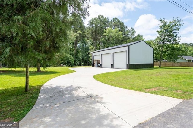 76 Vaughn NE, Cartersville, GA 30121 - detached garage with view of scattered trees