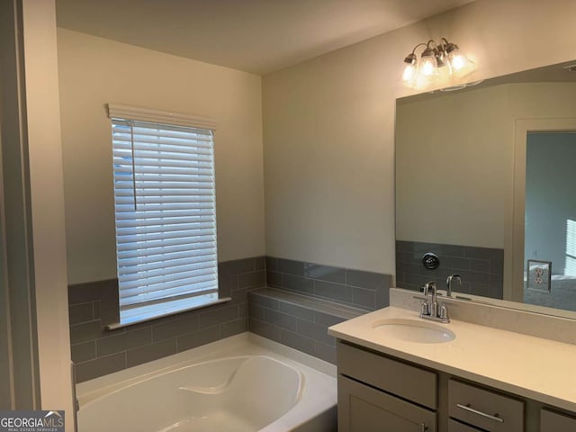 7695 Baron Rd, Fairburn, GA 30213 - full bath with a bath and vanity