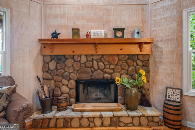 254 Rue Ln, Clayton, GA 30525 - detailed view of a stone fireplace