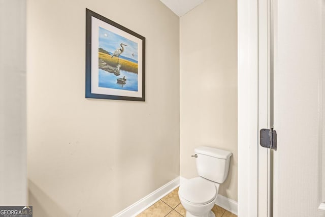86 Crestview Dr, Guyton, GA 31312 - bathroom featuring toilet, baseboards, and tile patterned flooring