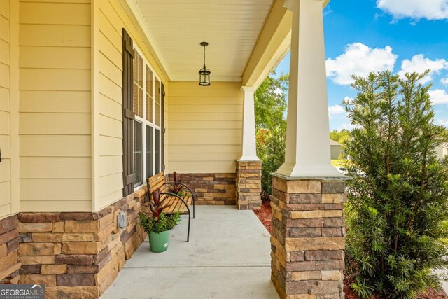 86 Crestview Dr, Guyton, GA 31312 - view of covered porch