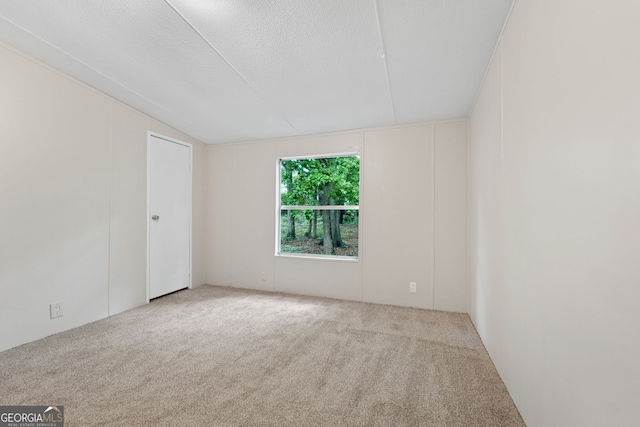 368 Hemlock Ln, Locust Grove, GA 30248 - carpeted spare room featuring lofted ceiling and a textured ceiling